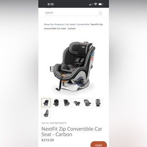 Chicco Nextfit car seat.
